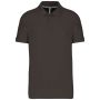 MEN'S SHORT-SLEEVED POLO SHIRT, Dark Grey