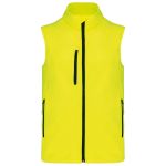 MEN'S SOFTSHELL BODYWARMER, Fluorescent Yellow (KA403FYE)