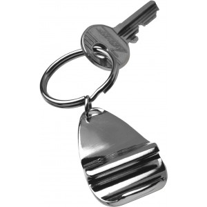 Metal 2-in-1 key holder Alma, silver (Keychains)