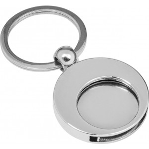 Metal 2-in-1 key holder Christie, silver (Keychains)