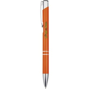 Moneta aluminium click ballpoint pen, Orange (Metallic pen)