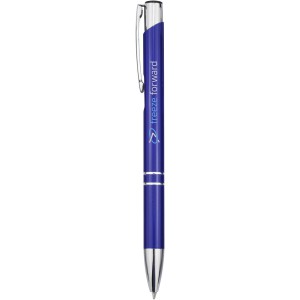 Moneta aluminium click ballpoint pen, Royal blue (Metallic pen)