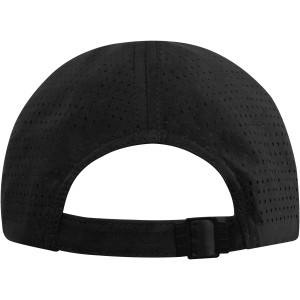 Mica 6 panel GRS recycled cool fit cap, Solid black (Hats)