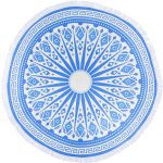 Microfiber (160 gr/m2) beach towel Cody, light blue (8289-18)