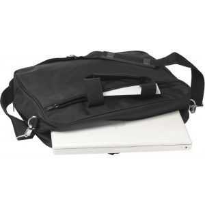 Microfibre laptop bag Shaun, black (Laptop & Conference bags)