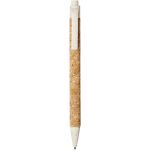 Midar cork and wheat straw ballpoint pen, Cream (10738503)