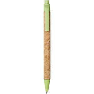 Midar cork and wheat straw ballpoint pen, Green