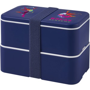 MIYO double layer lunch box, Blue, Blue, Blue (Plastic kitchen equipments)