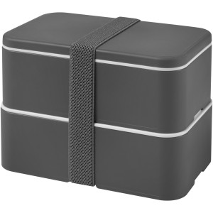 MIYO double layer lunch box, Grey, Grey, Grey (Plastic kitchen equipments)