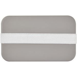 MIYO Renew single layer lunch box, Pebble grey, White (Plastic kitchen equipments)