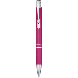 Moneta aluminium click ballpoint pen, Magenta (Metallic pen)