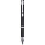 Moneta aluminium click ballpoint pen, solid black (10710500)