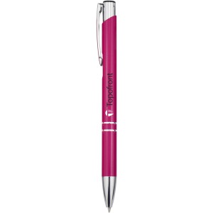 Moneta aluminum click ballpoint pen, pink (Metallic pen)