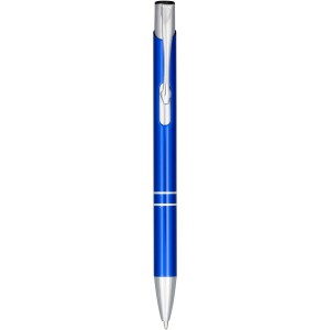 Moneta anodized aluminium click ballpoint pen- Black Ink, Bl (Metallic pen)