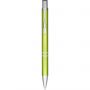 Moneta anodized aluminium click ballpoint pen, Lime