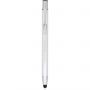 Moneta anodized aluminium click stylus ballpoint pen, Titanium