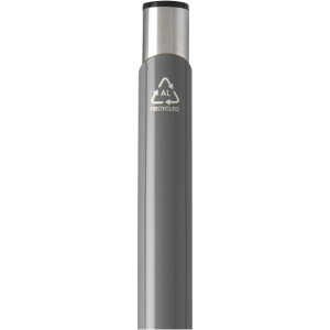 Moneta recycled aluminium ballpoint pen (blue ink), Grey (Metallic pen)