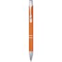 Moneta recycled aluminium ballpoint pen (blue ink), Orange