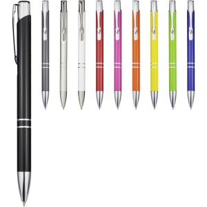 Moneta recycled aluminium ballpoint pen, Orange (Metallic pen)