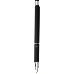 Moneta soft touch click ballpoint pen, black (Metallic pen)