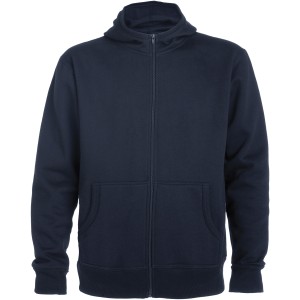 Montblanc 280 g/m2 unisex full zip hoodie, Navy Blue