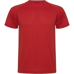 Montecarlo short sleeve kids sports t-shirt, Red (T-shirt, mixed fiber, synthetic)