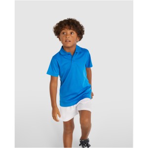 Monzha short sleeve kids sports polo, Fluor Yellow (Polo short, mixed fiber, synthetic)