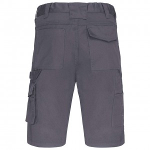 MULTIPOCKET WORKWEAR BERMUDA SHORTS, Convoy Grey