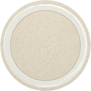 Naka 5W wheat straw wireless charging pad, Beige (Powerbanks)