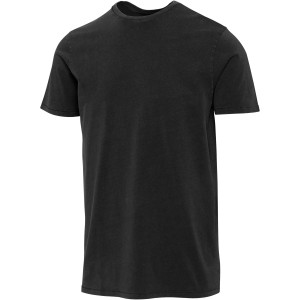 Nanaimo 160 g/m2 short sleeve washed men's t-shirt, Black