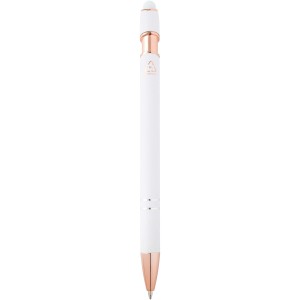 Nanna ballpoint pen with rose gold finish (blue ink), White (Metallic pen)