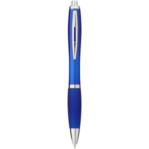 Nash ballpoint pen with coloured barrel and grip, Royal blue (Plastic pen)