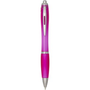 Nash RCS recycled plastic ballpoint pen with coloured barrel