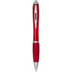 Nash RCS recycled plastic ballpoint pen with coloured barrel