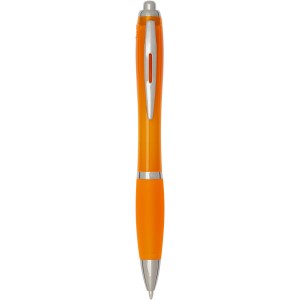 Nash RCS recycled plastic ballpoint pen with coloured barrel