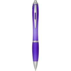 Nash RCS recycled plastic ballpoint pen with coloured barrel