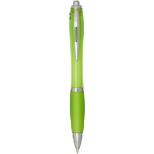 Nash RCS recycled plastic ballpoint pen with coloured barrel