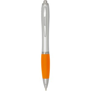 Nash RCS recycled plastic ballpoint pen with silver barrel a