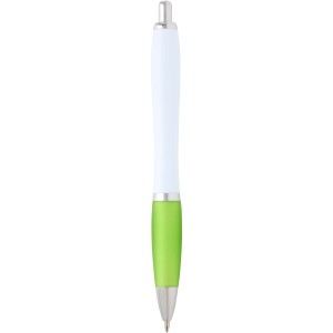 Nash recycled plastic ballpoint pen (black ink), Lime green (Plastic pen)