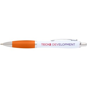 Nash recycled plastic ballpoint pen (black ink), Orange (Plastic pen)