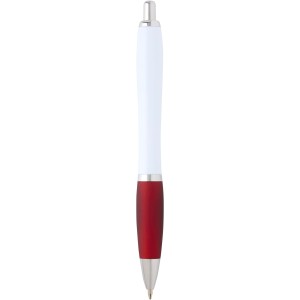 Nash recycled plastic ballpoint pen (black ink), Red (Plastic pen)