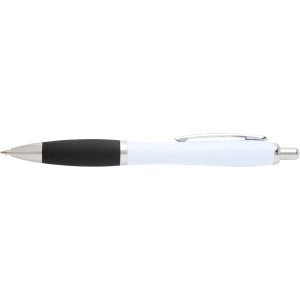 Nash recycled plastic ballpoint pen (black ink), Solid black (Plastic pen)