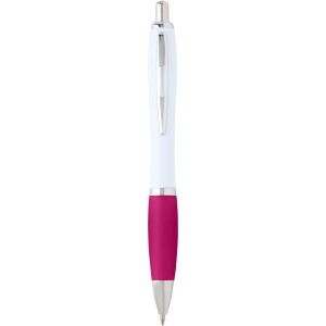 Nash recycled plastic ballpoint pen (blue ink), Pink (Plastic pen)