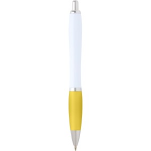 Nash recycled plastic ballpoint pen (blue ink), Yellow (Plastic pen)