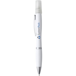 Nash spray ballpoint pen, White (Metallic pen)