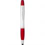 Nash stylus ballpoint pen and highlighter, Silver,Red