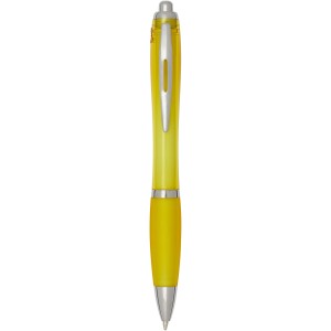 Nash RCS recycled plastic ballpoint pen with coloured barrel