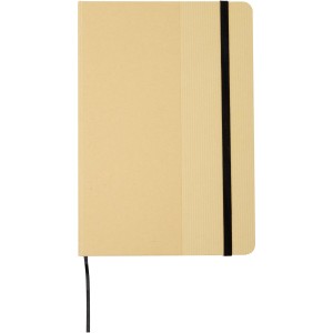 Nelida A5 recycled cardboard hard cover notebook, Solid blac (Notebooks)