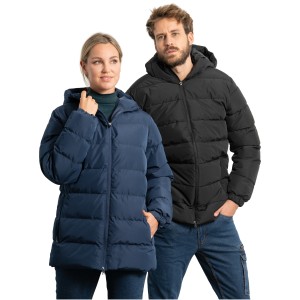 Nepal unisex insulated parka, Navy Blue (Jackets)