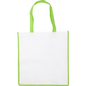 Nonwoven (80 gr/m2) bag Avi, lime (Shopping bags)